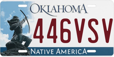 OK license plate 446VSV
