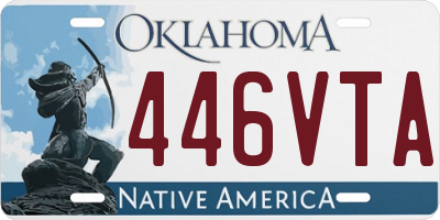 OK license plate 446VTA