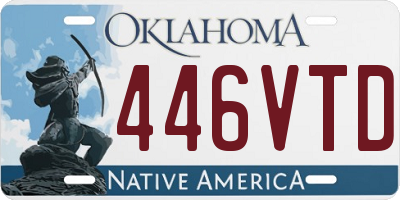 OK license plate 446VTD
