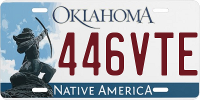 OK license plate 446VTE