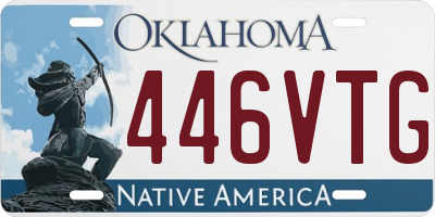 OK license plate 446VTG