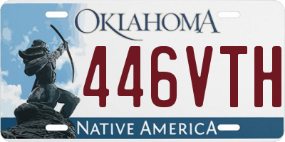 OK license plate 446VTH