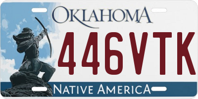 OK license plate 446VTK