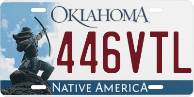 OK license plate 446VTL