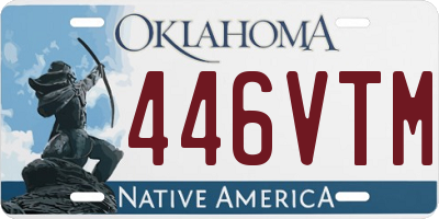 OK license plate 446VTM