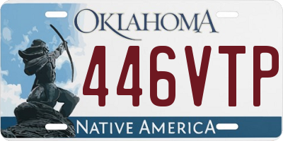 OK license plate 446VTP