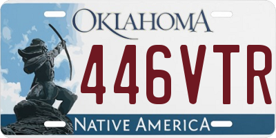 OK license plate 446VTR