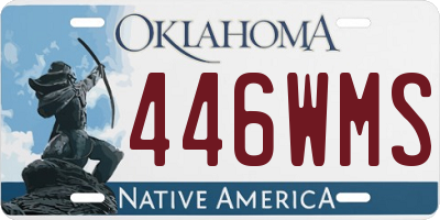 OK license plate 446WMS