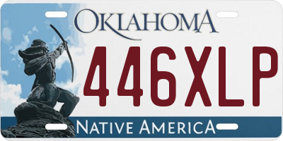 OK license plate 446XLP