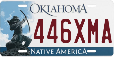 OK license plate 446XMA