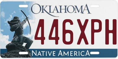 OK license plate 446XPH