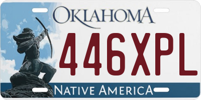 OK license plate 446XPL