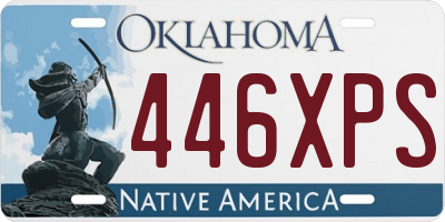 OK license plate 446XPS