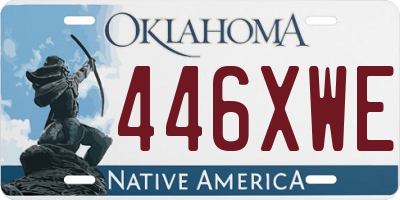 OK license plate 446XWE