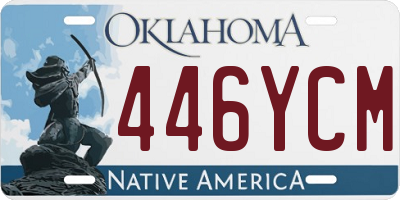 OK license plate 446YCM
