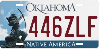 OK license plate 446ZLF