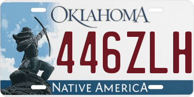 OK license plate 446ZLH