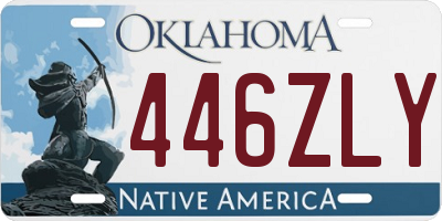 OK license plate 446ZLY