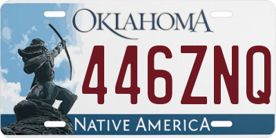 OK license plate 446ZNQ