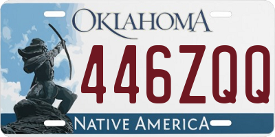 OK license plate 446ZQQ