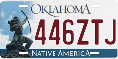 OK license plate 446ZTJ