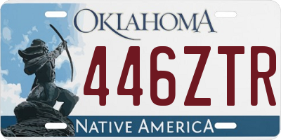 OK license plate 446ZTR