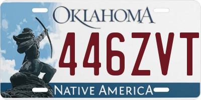 OK license plate 446ZVT