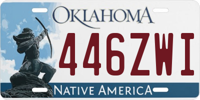 OK license plate 446ZWI