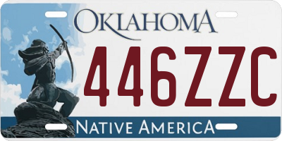 OK license plate 446ZZC