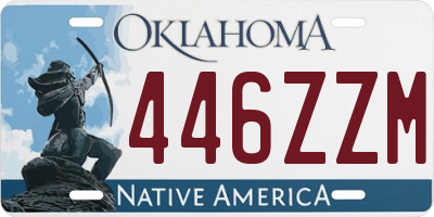 OK license plate 446ZZM
