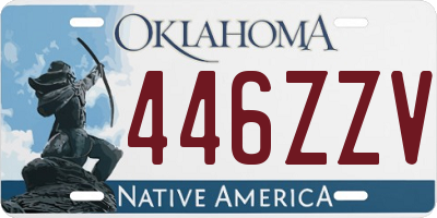 OK license plate 446ZZV