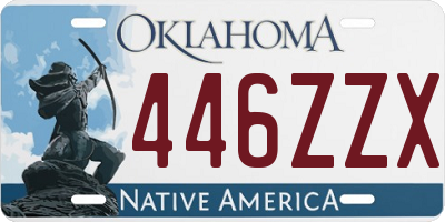 OK license plate 446ZZX