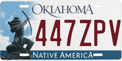 OK license plate 447ZPV