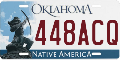 OK license plate 448ACQ