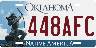 OK license plate 448AFC