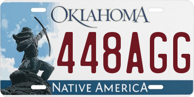 OK license plate 448AGG