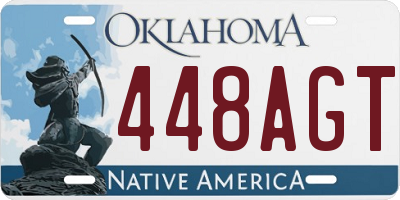 OK license plate 448AGT