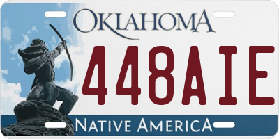 OK license plate 448AIE