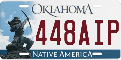 OK license plate 448AIP