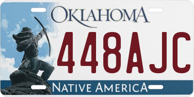 OK license plate 448AJC