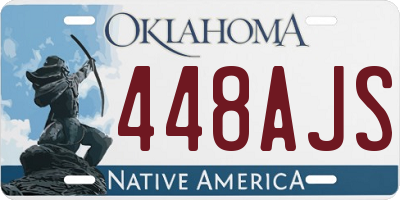OK license plate 448AJS
