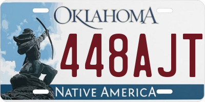 OK license plate 448AJT