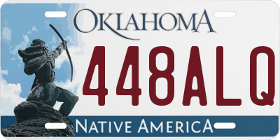 OK license plate 448ALQ