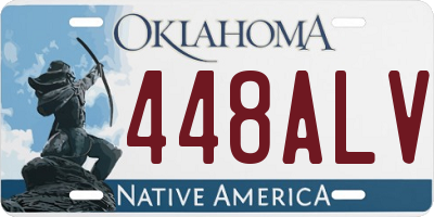 OK license plate 448ALV