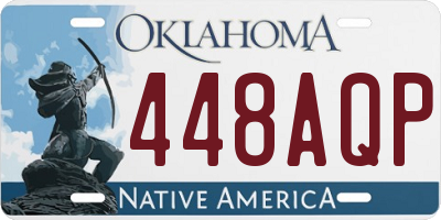 OK license plate 448AQP