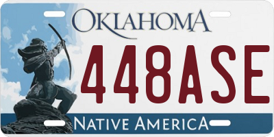 OK license plate 448ASE