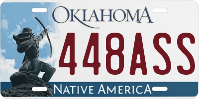 OK license plate 448ASS