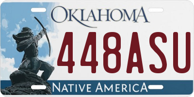 OK license plate 448ASU