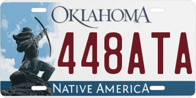 OK license plate 448ATA