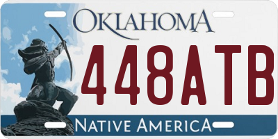 OK license plate 448ATB